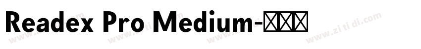 Readex Pro Medium字体转换